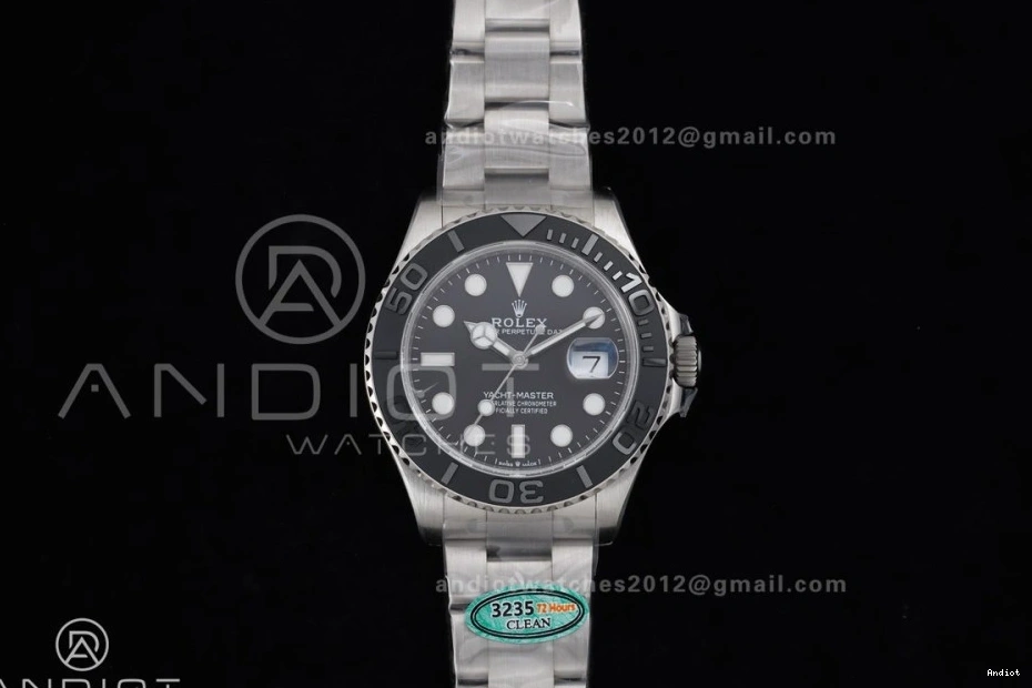 Clean Titanium On Black Edition Titanium Bracelet 226627 Dial SH3235 Yacht-Master 1:1 Best 0218